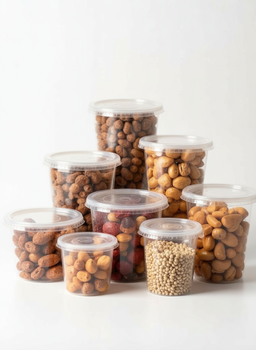 Cups & Tubs — private label nut packaging format